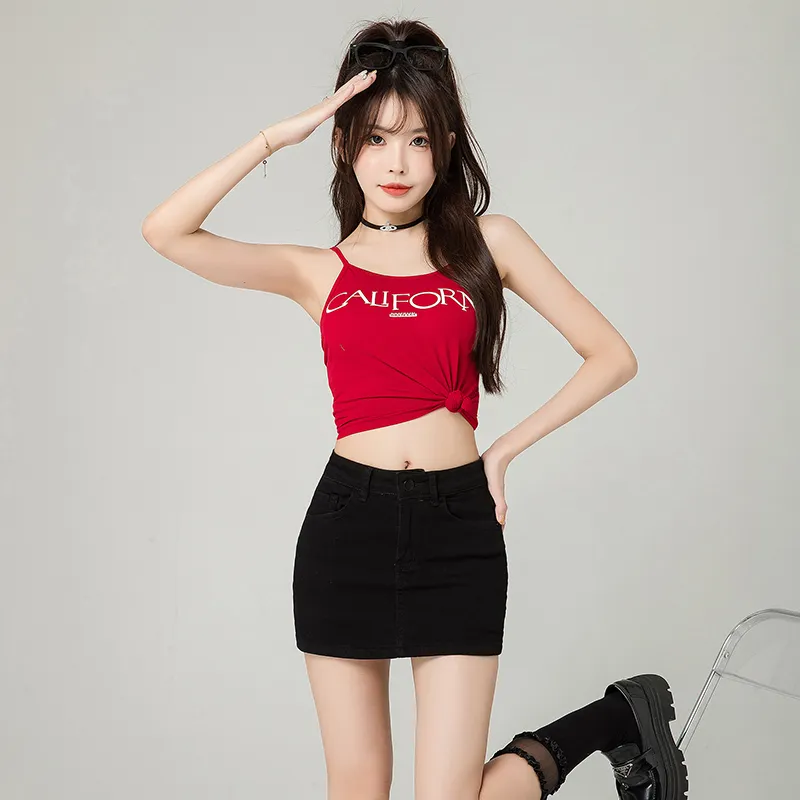 ZAZN Denim Short Skirts Women's-9