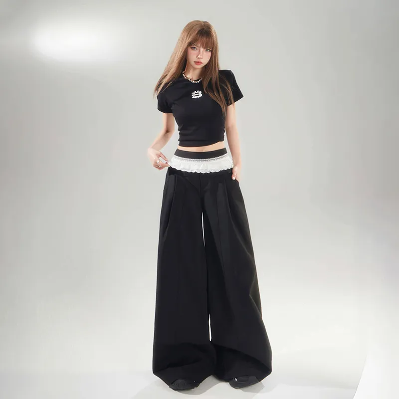 ZAZN Casual Pants Women's Black-13