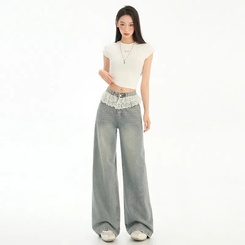 ZAZN Jeans Women's Washed Color-8