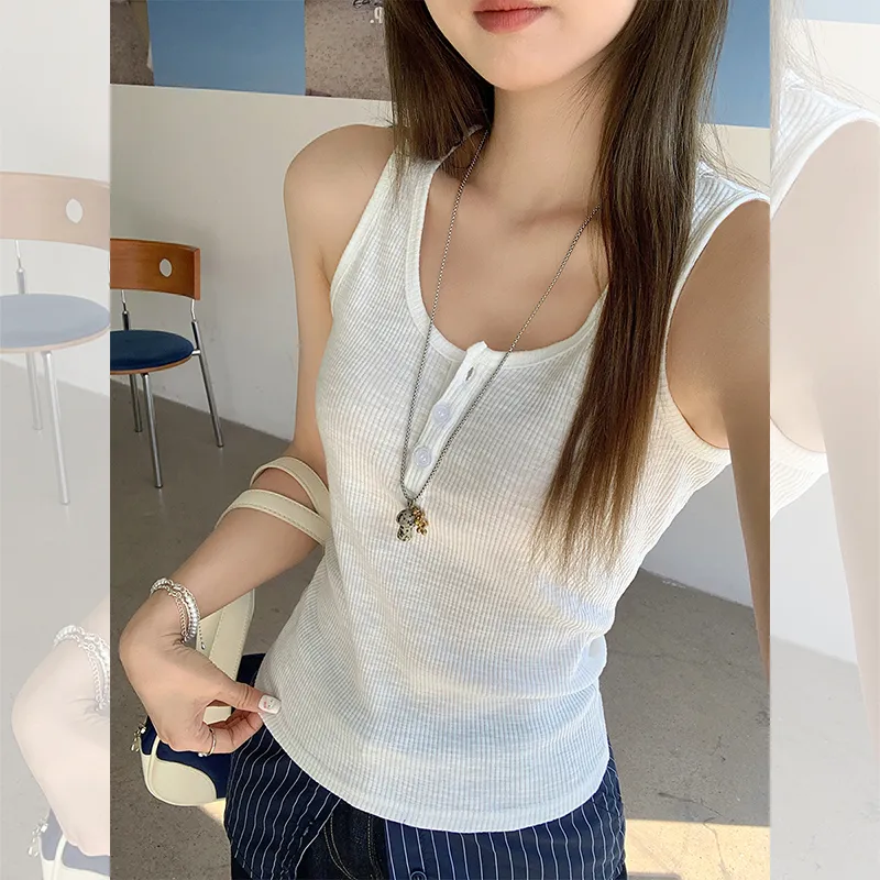 ZAZN Tank Tops Women's White-6