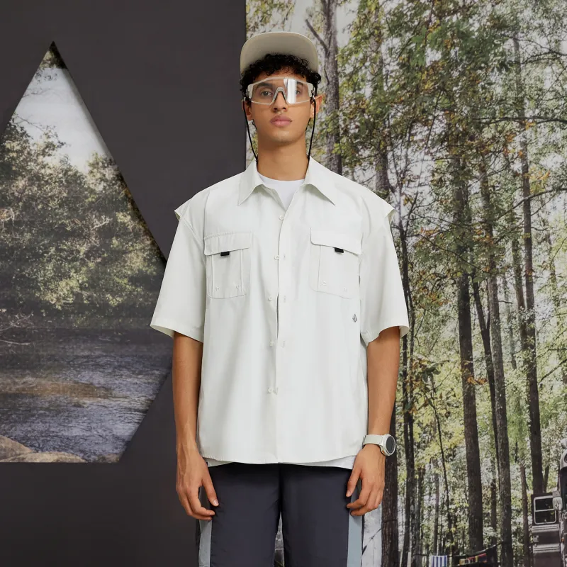 VOLCOM Shirts Unisex LGR-Light Gray-5