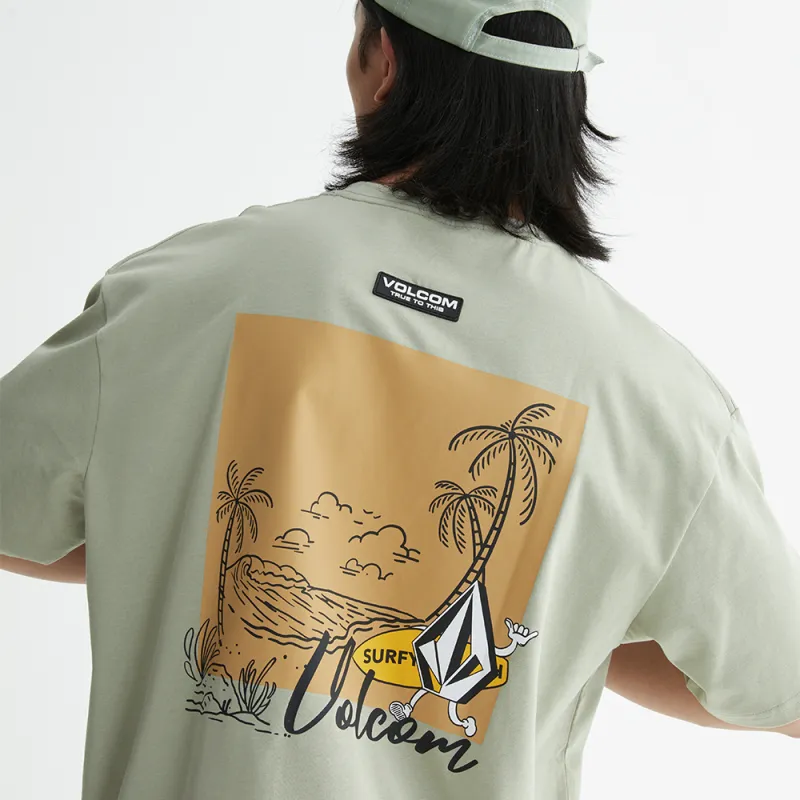 VOLCOM Drop Shoulder Sleeve T-Shirt Unisex-16