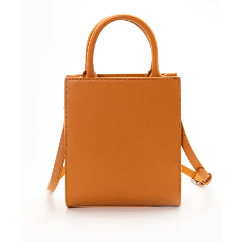 KARL LAGERFELD Cotton Crossbody Bag, One Shoulder Handbag Women's Orange-3