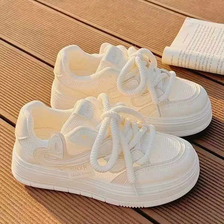 Fawn Miri Slip Resistant And Breathable Low Top Skateboard Shoes Women's White-2