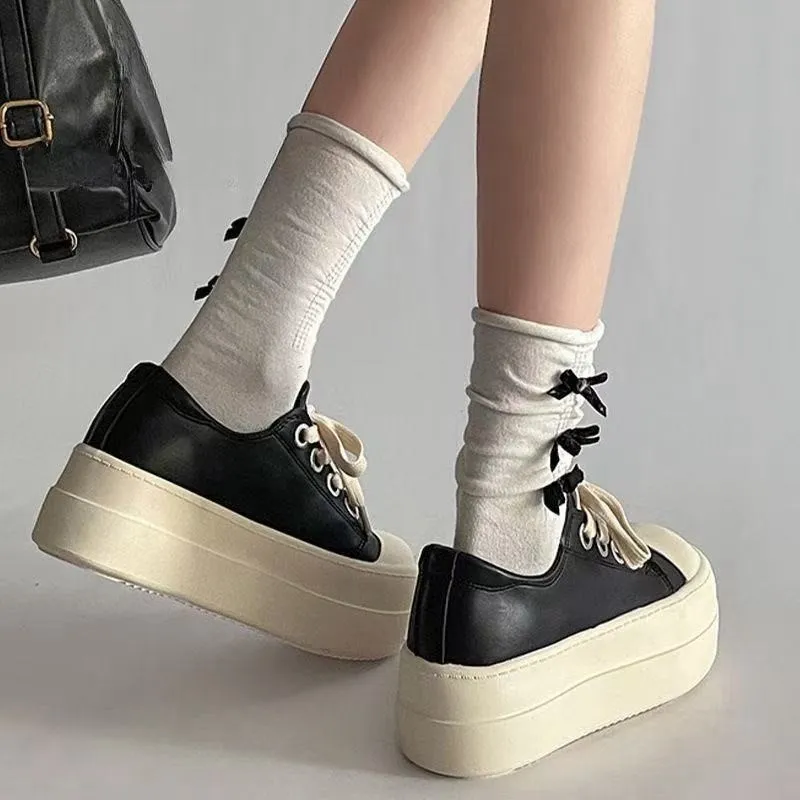Fawn Miri Anti Slip And Wear Resistant Height Increasing Low Top Skateboard Shoes Women's-5