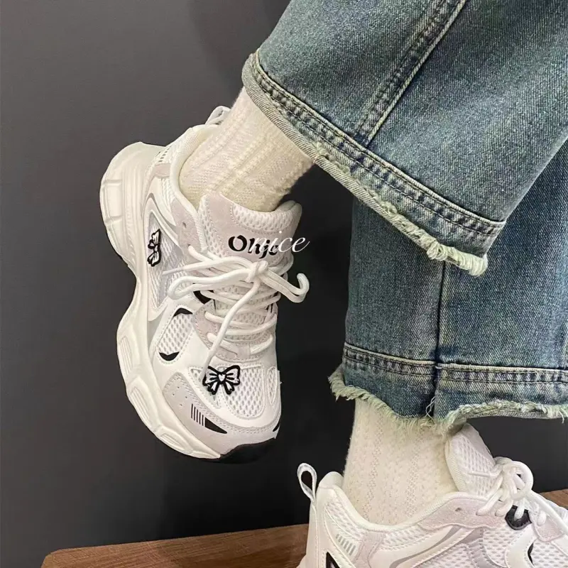 Fawn Miri Cushioning, Slip Resistant, Abrasion Resistant Coverage Low Top Chunky Sneakers Women's White-8