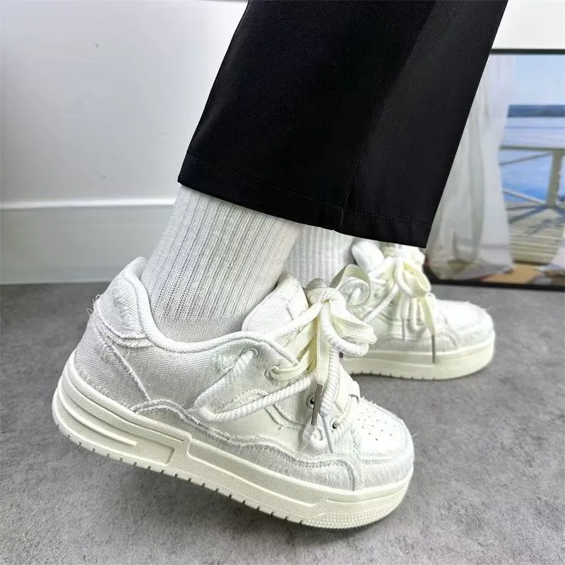 Fawn Miri Slip Resistant, Abrasion Resistant, Breathable Low Top Skateboard Shoes Women's White-1