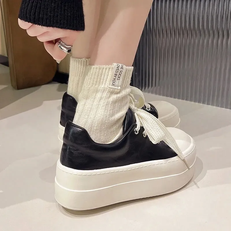 Fawn Miri Anti Slip And Wear Resistant Height Increasing Low Top Skateboard Shoes Women's-3