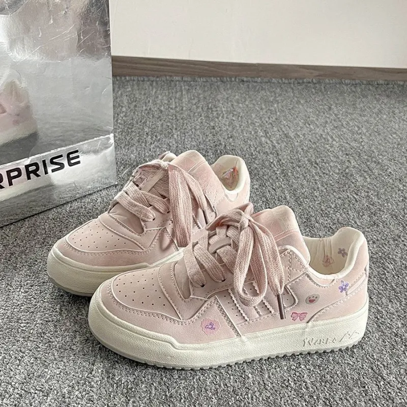 Fawn Miri Coverage Slip Resistant And Abrasion Resistant Low Top Skateboard Shoes Women's Pink-1