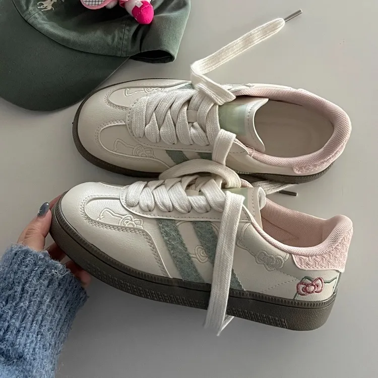 SHUXIAOBEI Slip Resistant Shock Absorbers Low Top Skateboard Shoes Women's Guava Pink-11