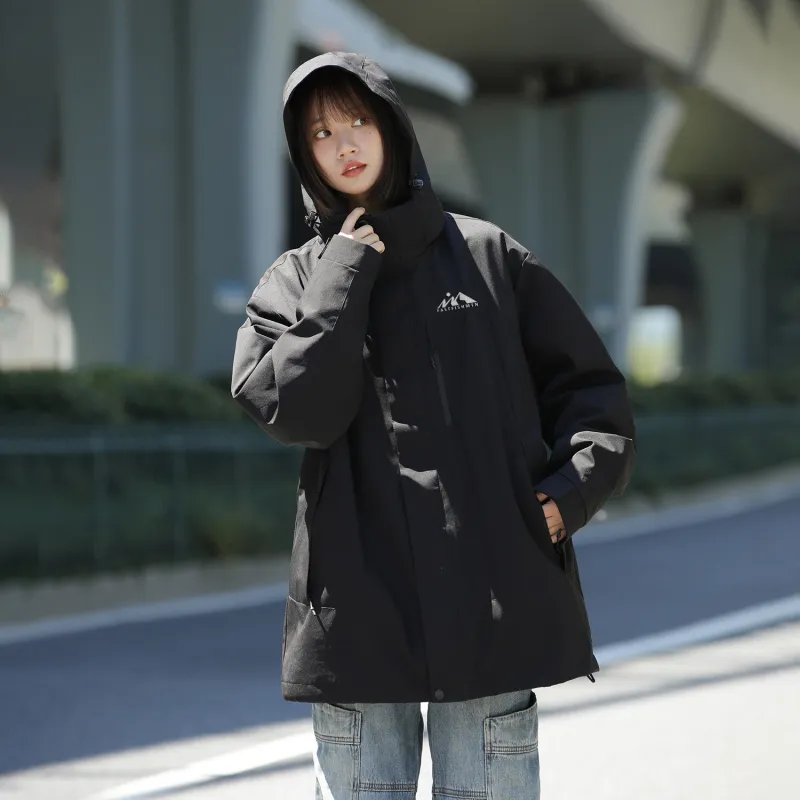 FASTFISH Warm Breathable Water Repellent Rainproof Windproof Windbreaker Jacket Unisex-3