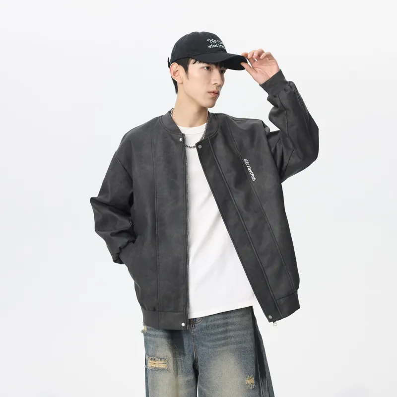 FASTFISH Leather Jackets Unisex-8