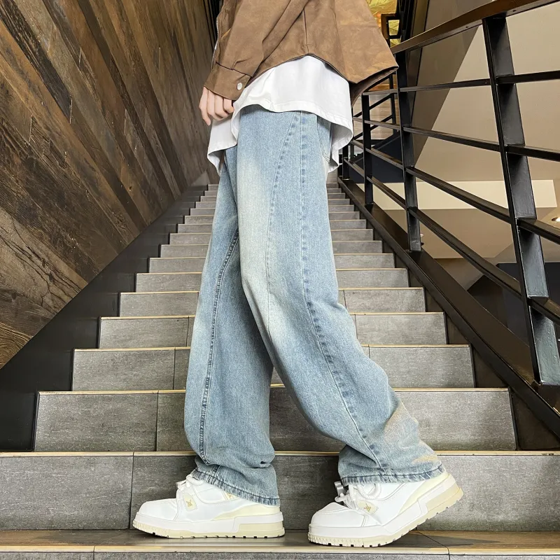 FASTFISH Jeans Unisex Light Blue-4