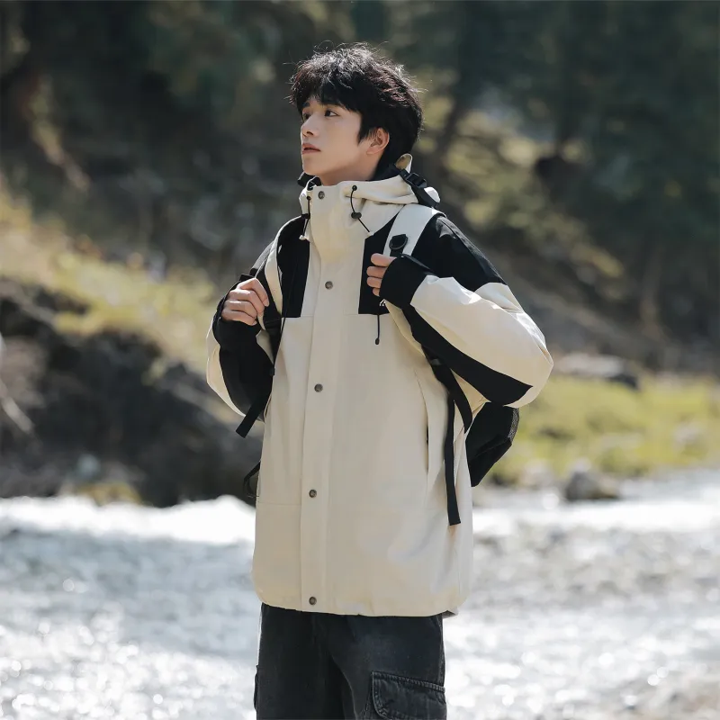 FASTFISH Water Resistant Windproof Warm Cold Resistant Windbreaker Jacket Unisex-12