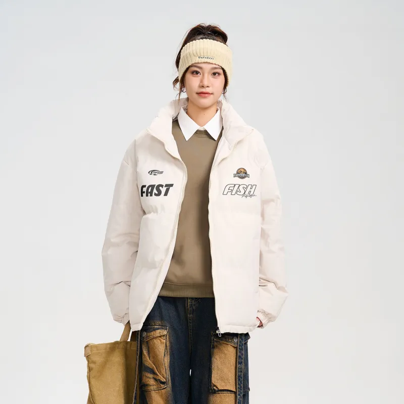 FASTFISH Puffer Jacket Unisex Navy Blue-9