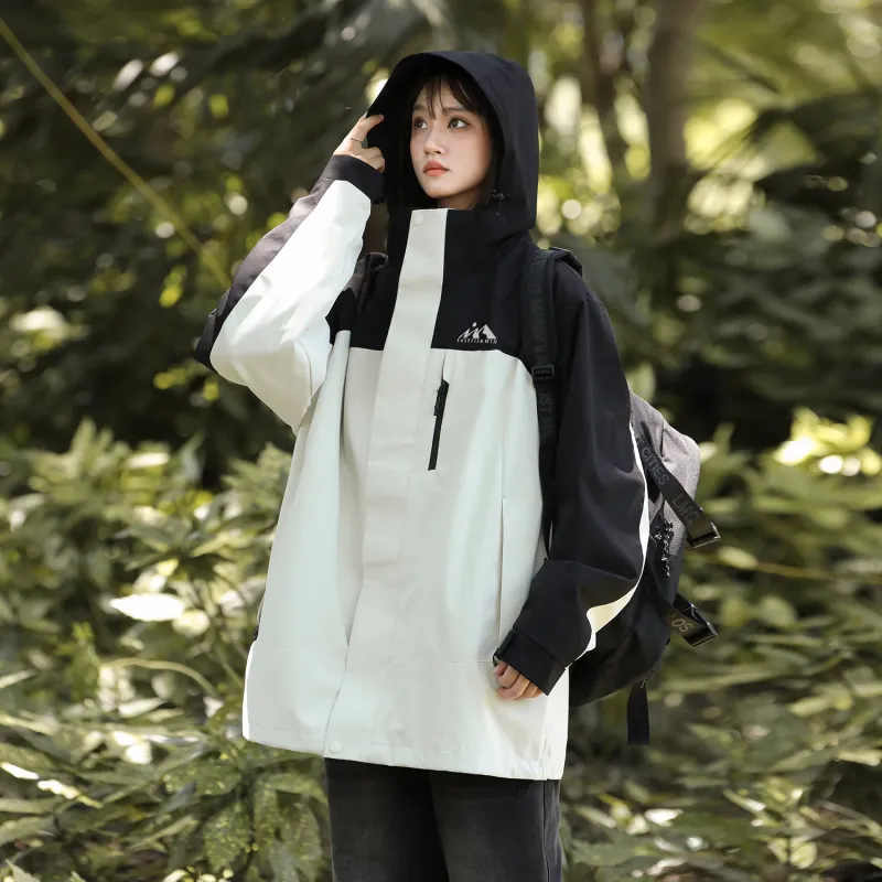 FASTFISH Warm Breathable Water Repellent Rainproof Windproof Windbreaker Jacket Unisex-8