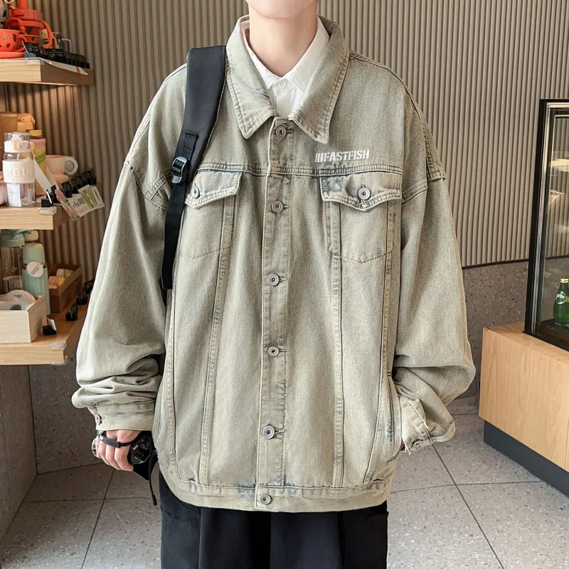 FASTFISH Denim Jackets Unisex-17