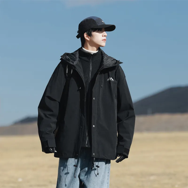 FASTFISH Water Resistant Windproof Warm Cold Resistant Windbreaker Jacket Unisex-3