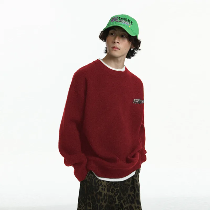 FASTFISH Sweater Unisex Burgundy-2