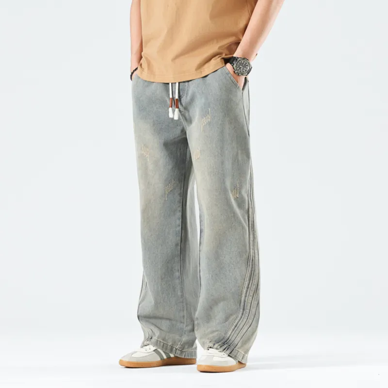FASTFISH Jeans Unisex Vintage Blue-5