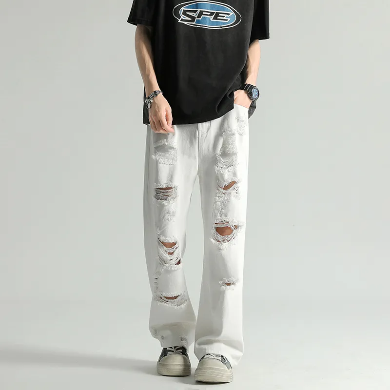 FASTFISH Jeans Unisex White-3