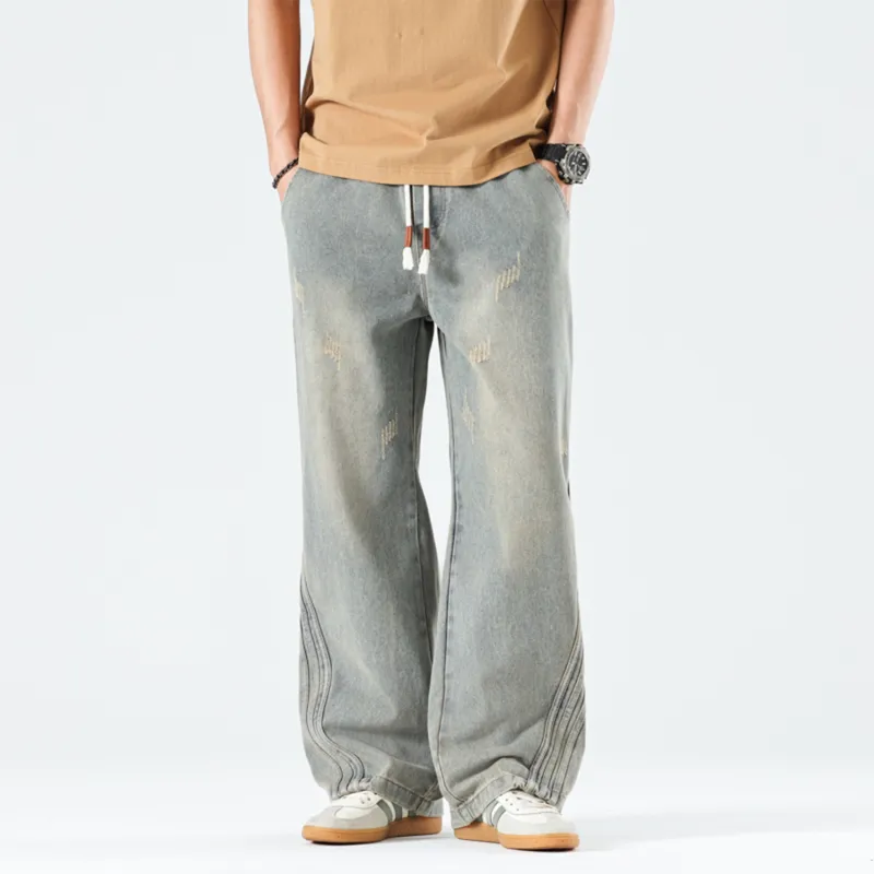 FASTFISH Jeans Unisex Vintage Blue-4