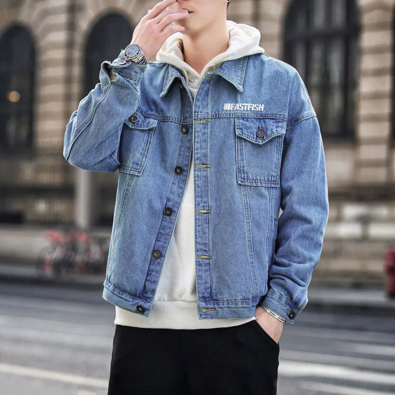 FASTFISH Denim Jackets Unisex-5