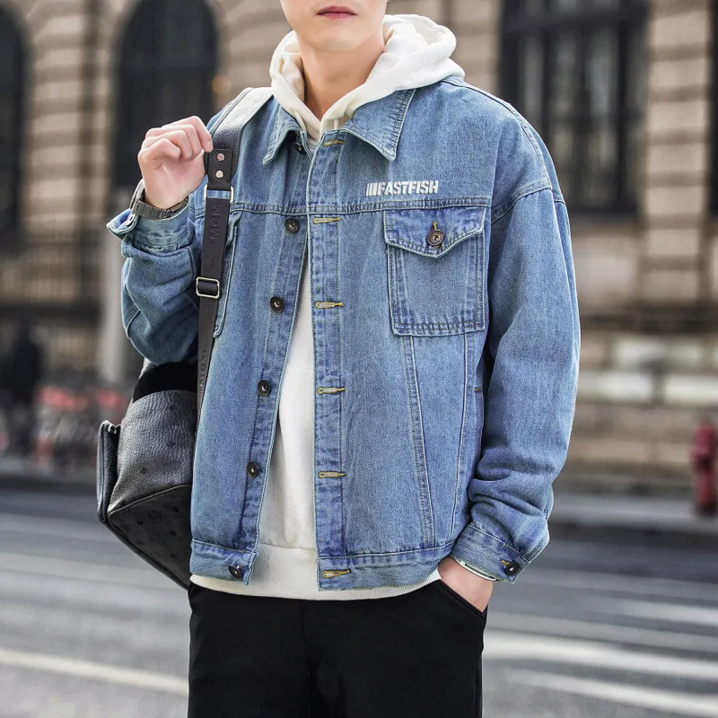 FASTFISH Denim Jackets Unisex-6