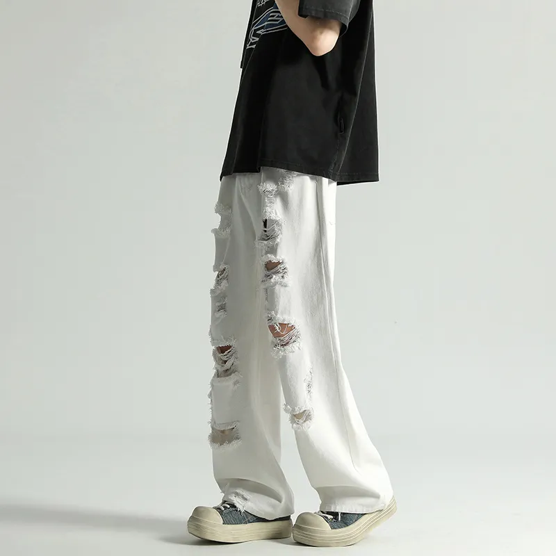 FASTFISH Jeans Unisex White-4
