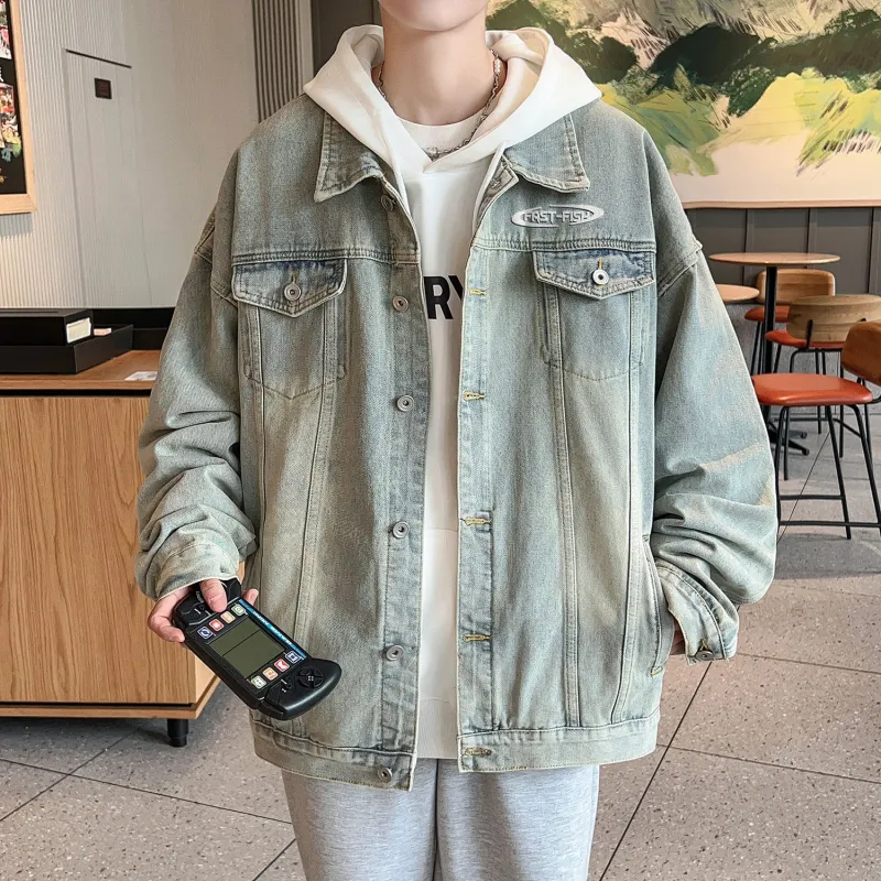 FASTFISH Denim Jackets Unisex-5