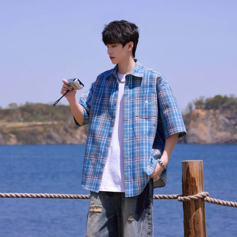 FASTFISH Shirts Unisex Blue-5
