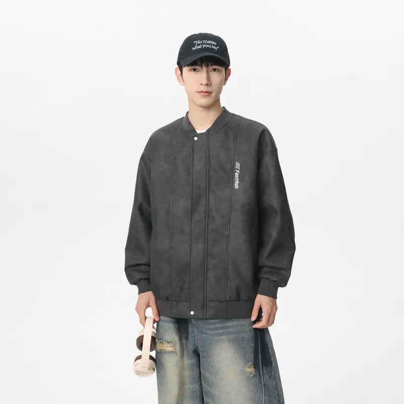 FASTFISH Leather Jackets Unisex-12