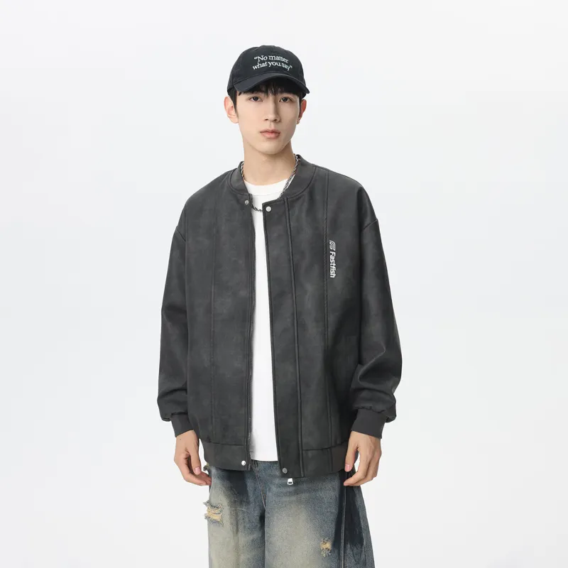 FASTFISH Leather Jackets Unisex-9
