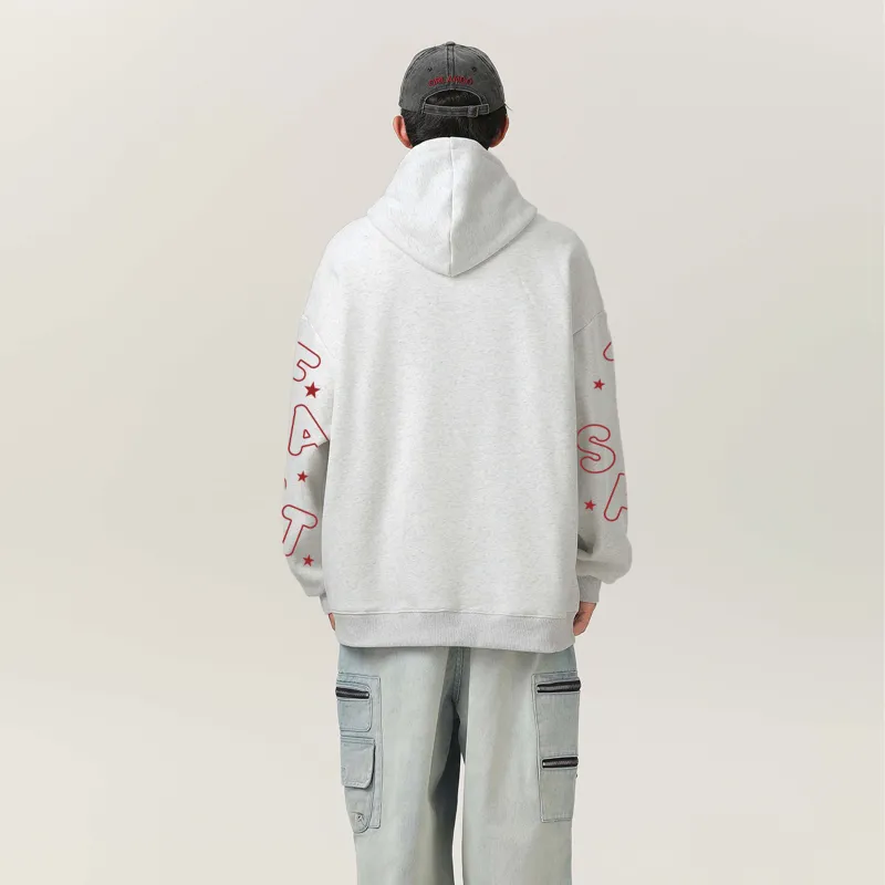 FASTFISH Sweatshirt Unisex White Heather Gray-14