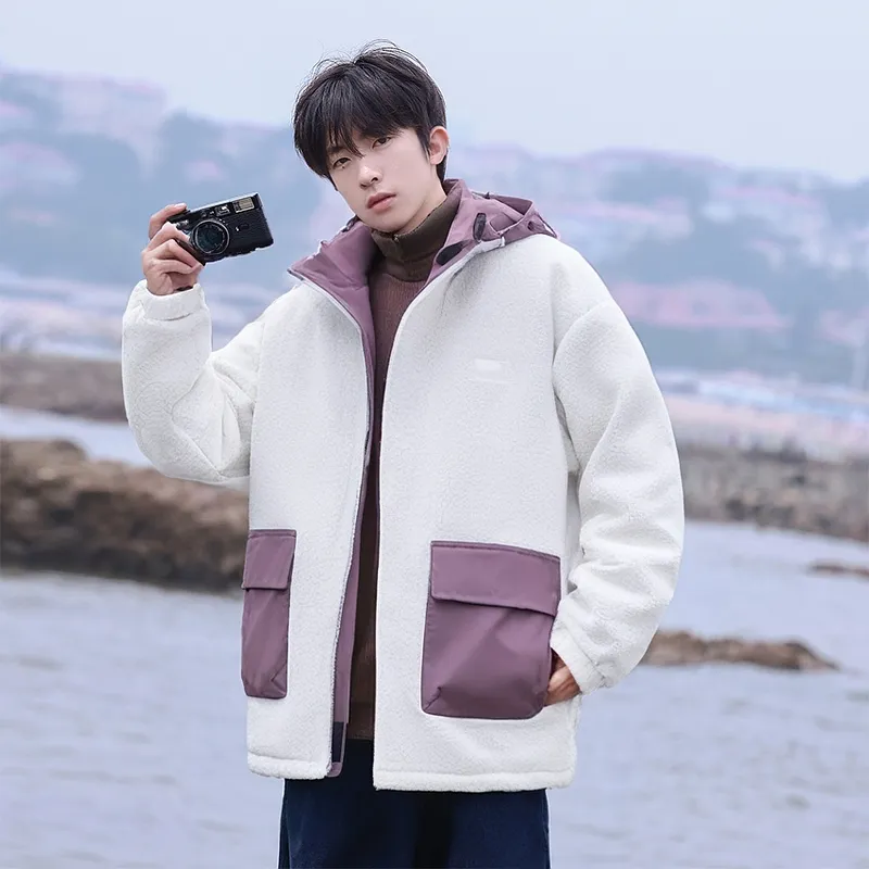 FASTFISH Puffer Jacket Unisex Purple-4