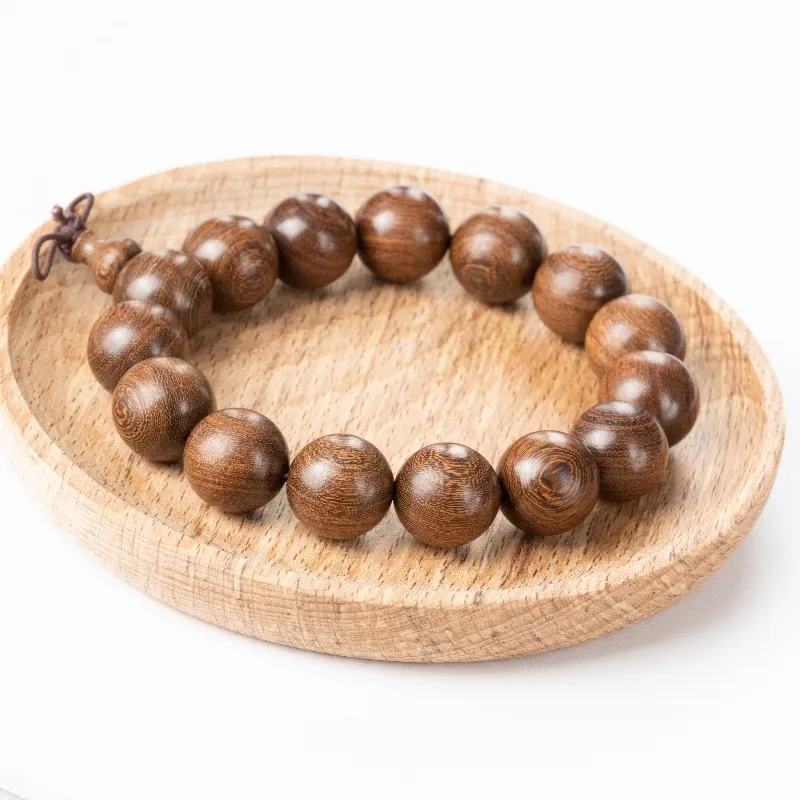 MUGONGZI Golden Sandalwood Wooden Bracelets Unisex-2
