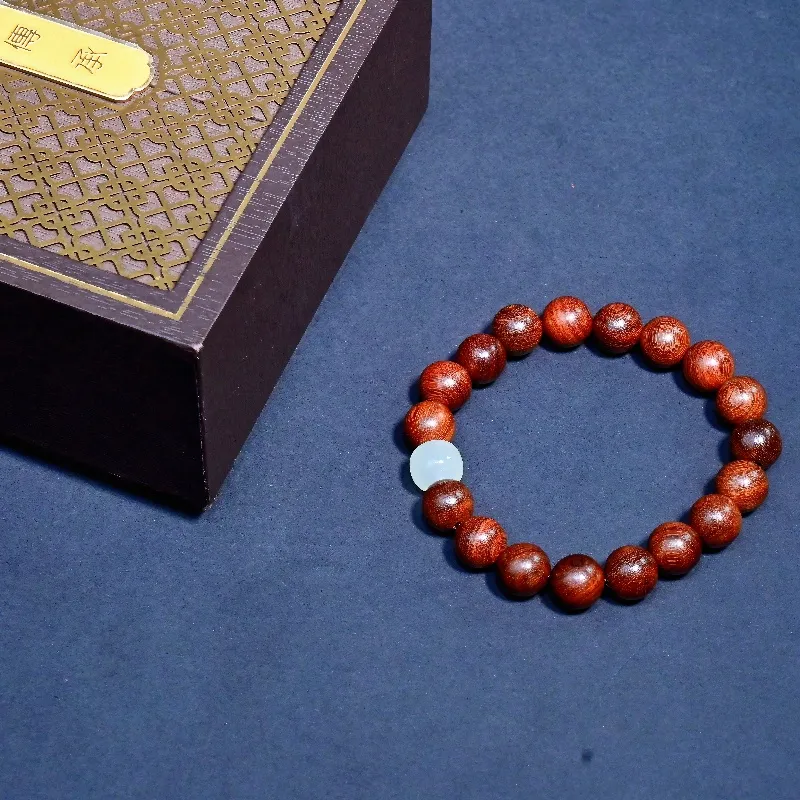 MUGONGZI Golden Sandalwood Wooden Bracelets Unisex-6