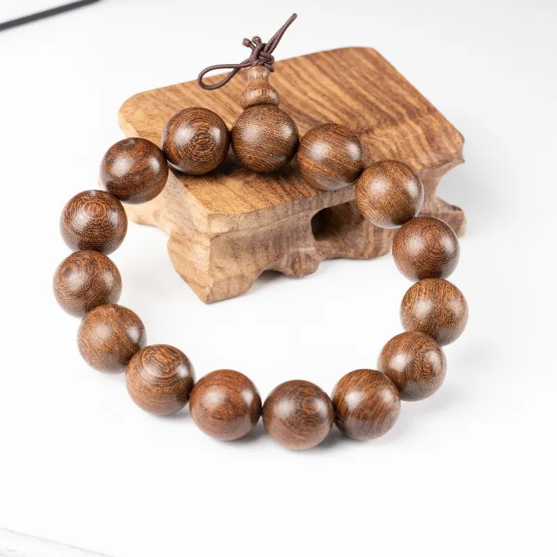 MUGONGZI Golden Sandalwood Wooden Bracelets Unisex-3
