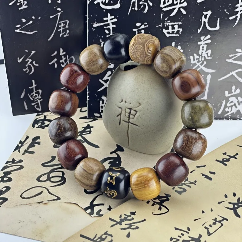 MUGONGZI Sandalwood Wooden Bracelets Unisex-5