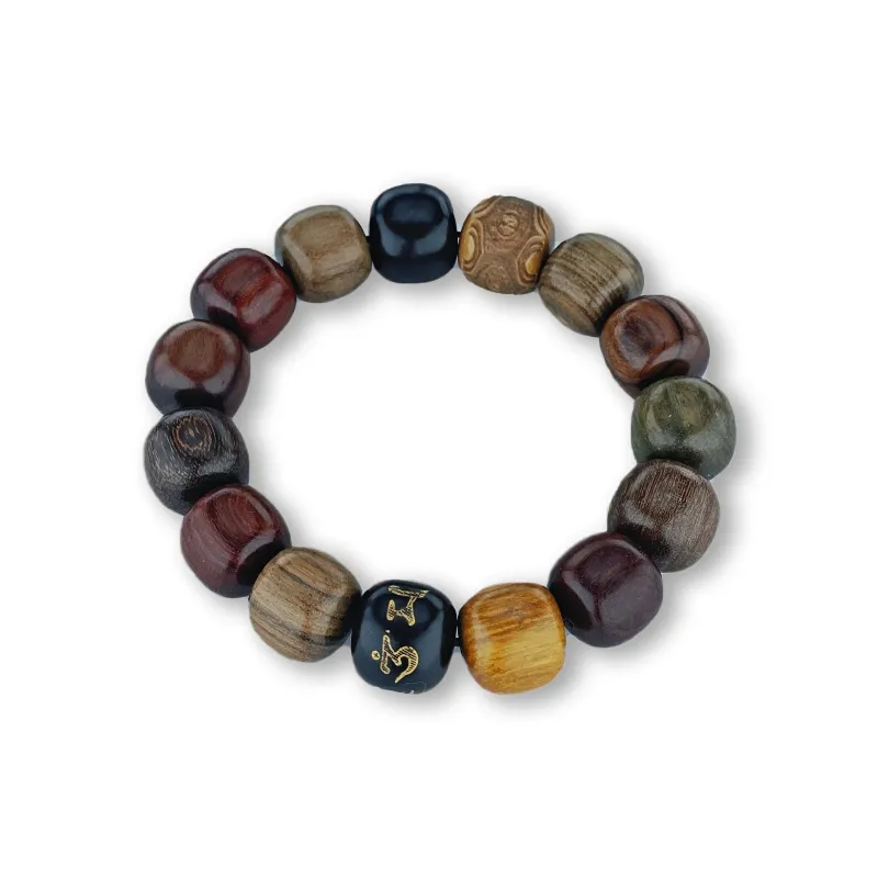 MUGONGZI Sandalwood Wooden Bracelets Unisex-1