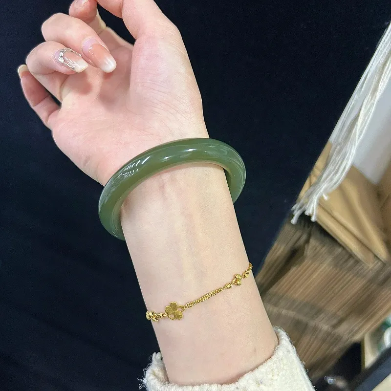 MUGONGZI Colored Glaze Bangles Women's-3