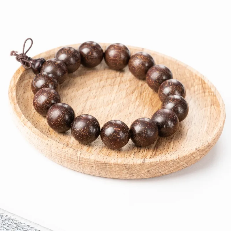 MUGONGZI Golden Sandalwood Wooden Bracelets Unisex-8