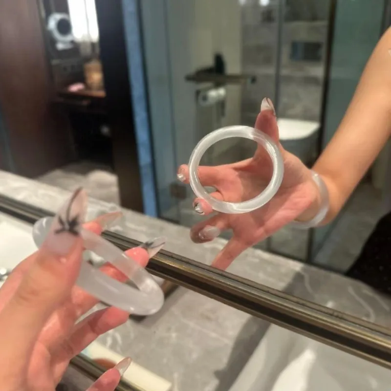 MUGONGZI Glass Cat Eye Bangles Women's-3