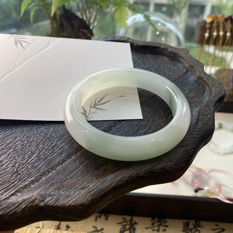 MUGONGZI Tianshan Jade Jade Bangles Women's-3