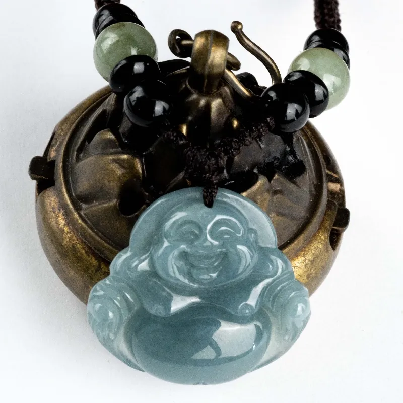 MUGONGZI Glutinous Jade Jadeite Pendants Unisex-7