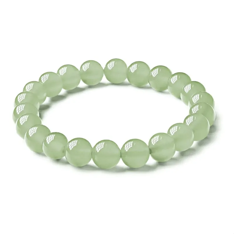 MUGONGZI Hetian Jade Bracelets Pale Greenish White Jade Women's-1