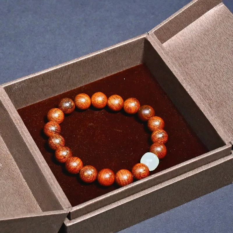 MUGONGZI Golden Sandalwood Wooden Bracelets Unisex-7