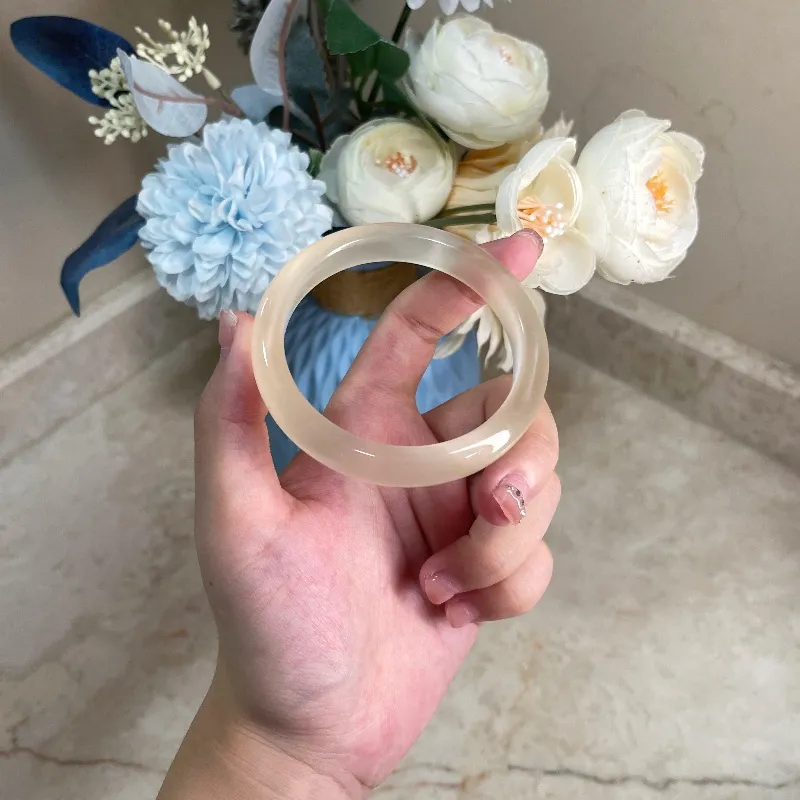 MUGONGZI Glass Cat Eye Bangles Women's-3
