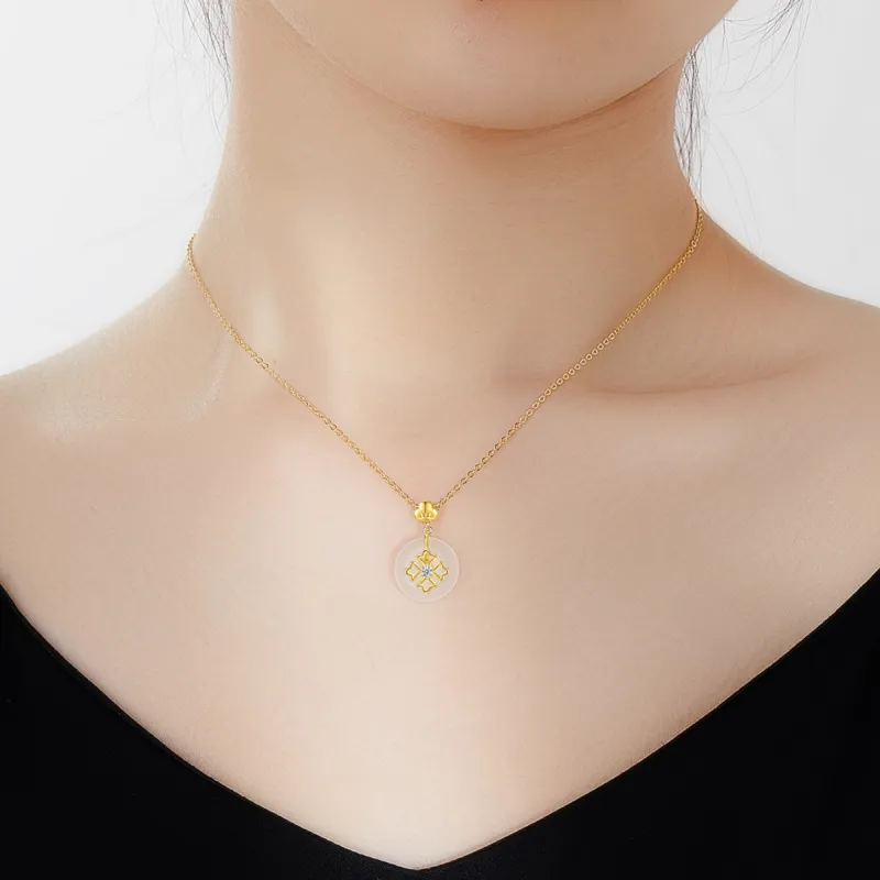 MUGONGZI Chalcedony Necklaces Women's-4