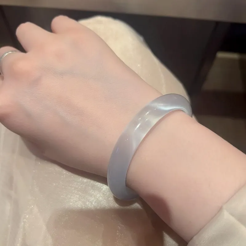 MUGONGZI Glass Cat Eye Bangles Women's-5